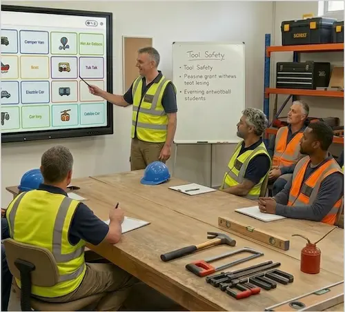 Business team using Match2 for training